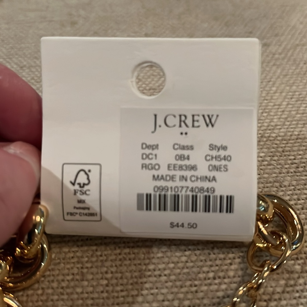 J. Crew Gold Chunky Link Bracelet/NWT - Picture 4 of 5